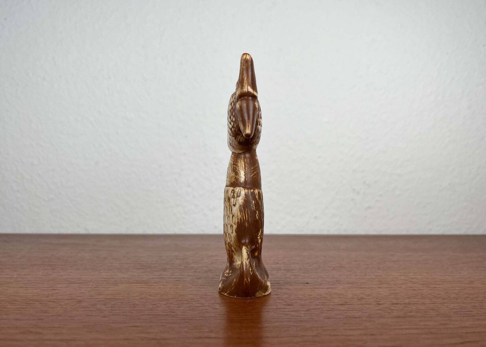 Decorative fish holder in studio pottery by Haico Nitzsche for Søholm, 1960s.