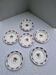 St Amandinoise deep plates, SET OF 6 / Ceramic.