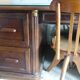 Solid wood notary desk and swivel American chair