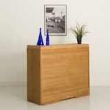 Vintage curtain furniture in light oak