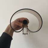 Plexiglass wall light / brass details, 1970s design