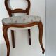Chaises capitonnées Louis-Philippe en noyer