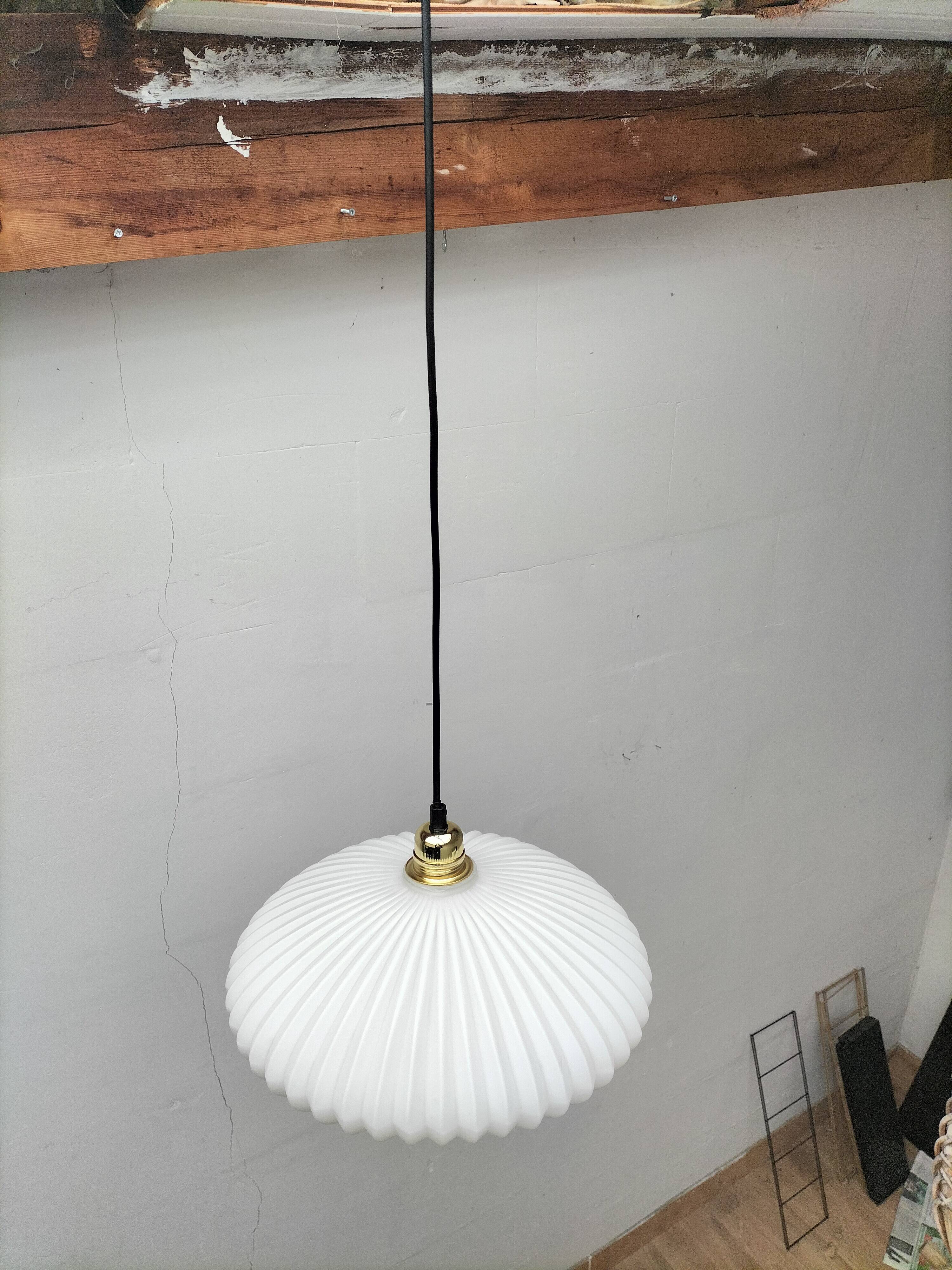 Vintage glass pendant light