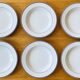 Hollow plates in Italian porcelain Tognana