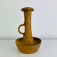 Brutalist candle holder made of solid wood