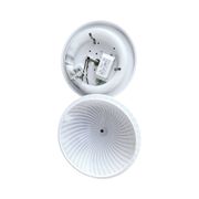 Italian modern ceiling lamp with plexiglass shade, Italy, 1970s/1980s.
