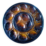 Large earthenware oyster platter