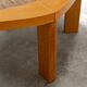 Table basse hexagonale en céramique plateau marbre