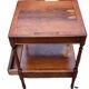 English Nightstand in Varnished Mahogany with One Drawer