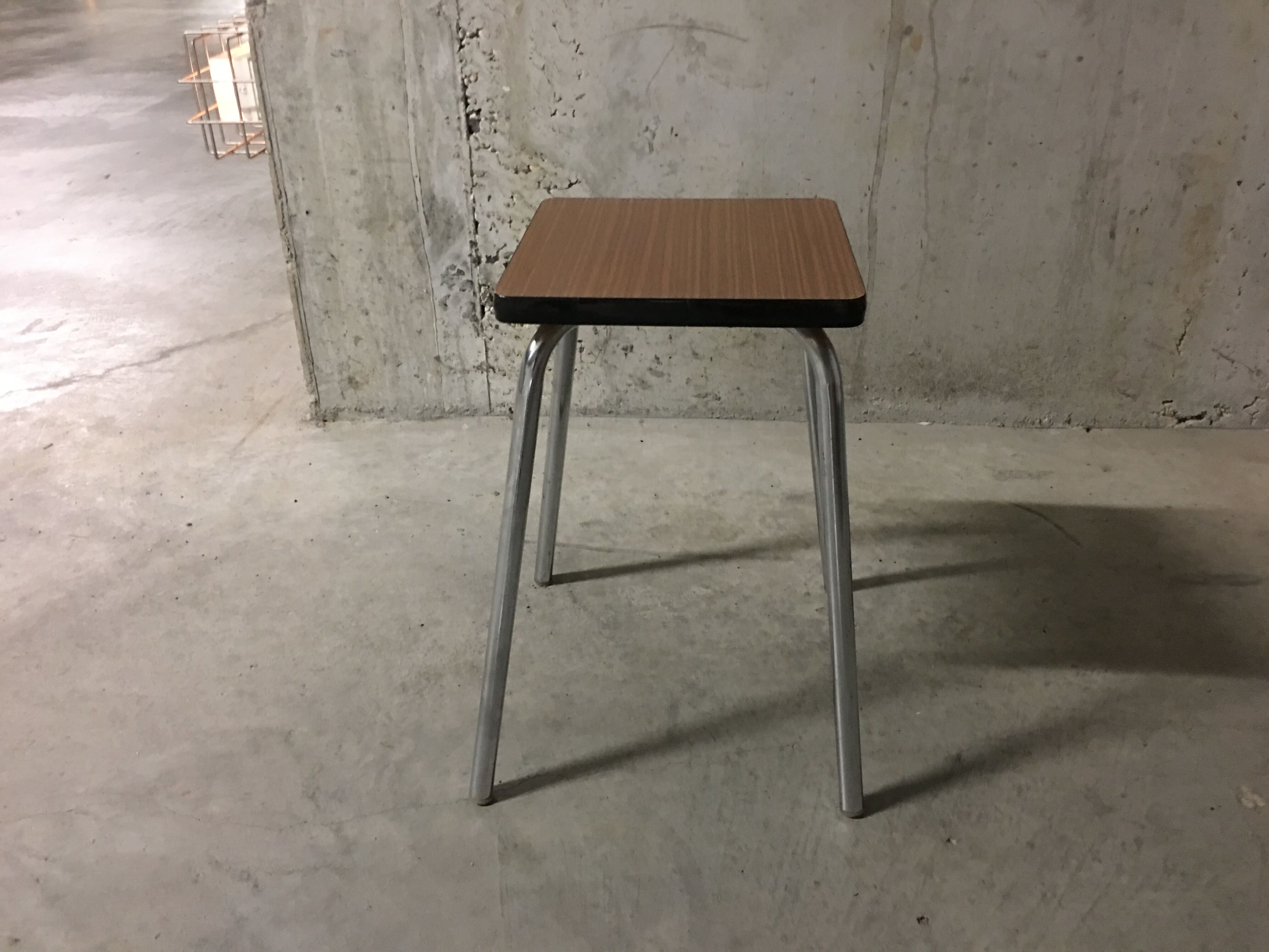 Stool in 70s formica