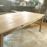 Large solid oak farmhouse table with two drawers 260 cm x 100 cm