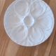 5 white porcelain oyster plates by Pillivuyt
