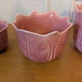 Set of three ceramic planters