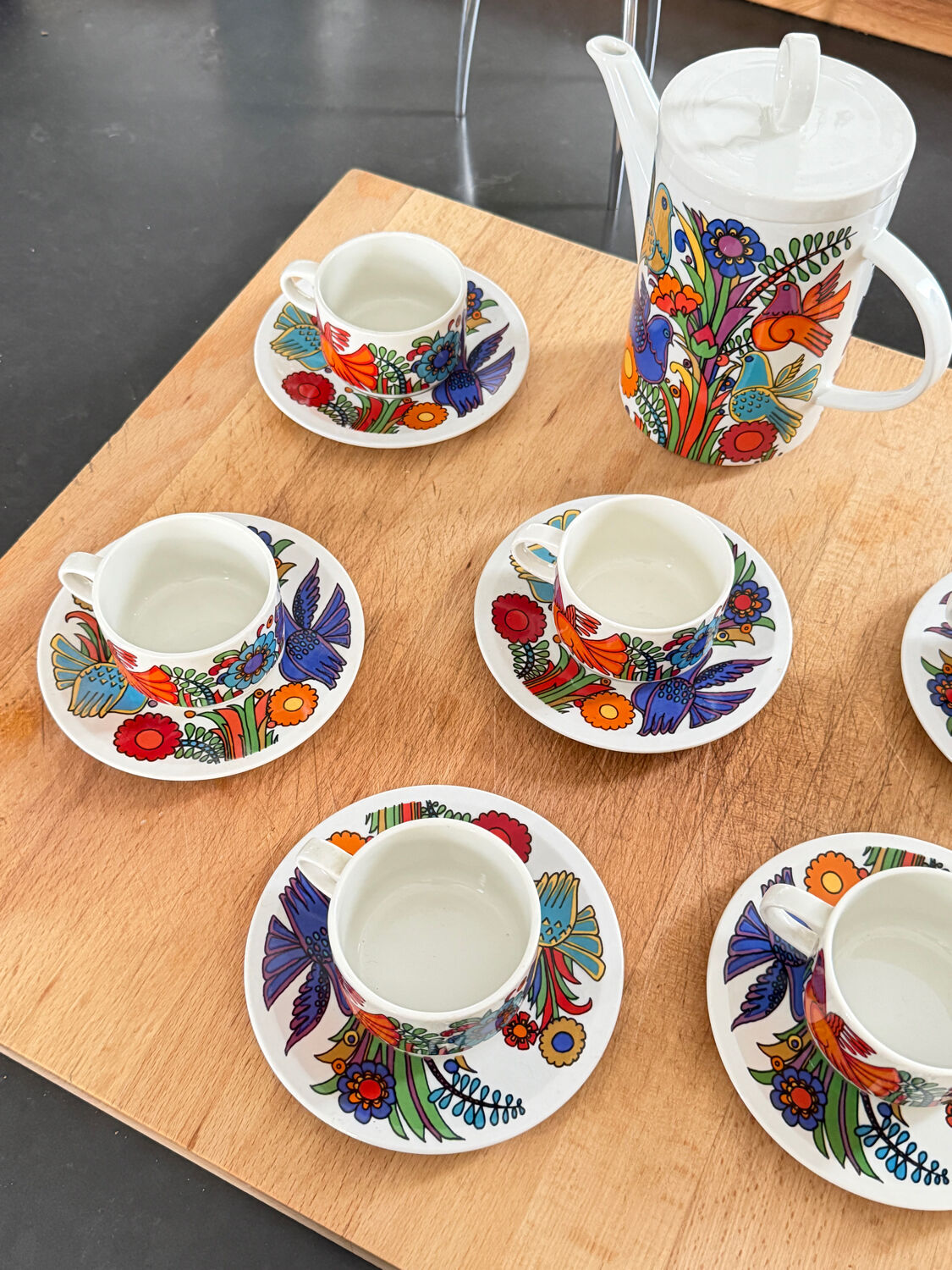 Service à café Villeroy & Boch Acapulco vintage