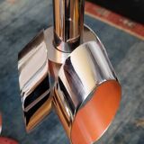 Massive Belgique three-arm waterfall pendant lamp in chrome and orange lacquer