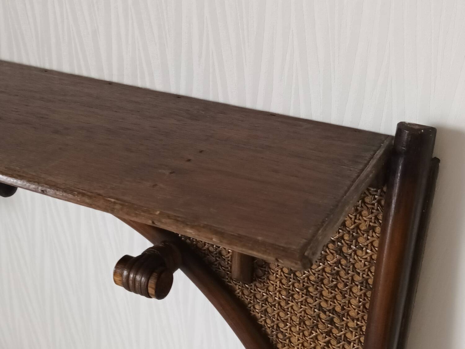 Vintage bamboo wall coat rack
