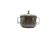 Sugar bowl, mid-century modern, silver-plated brass, Poland, 1960s.
