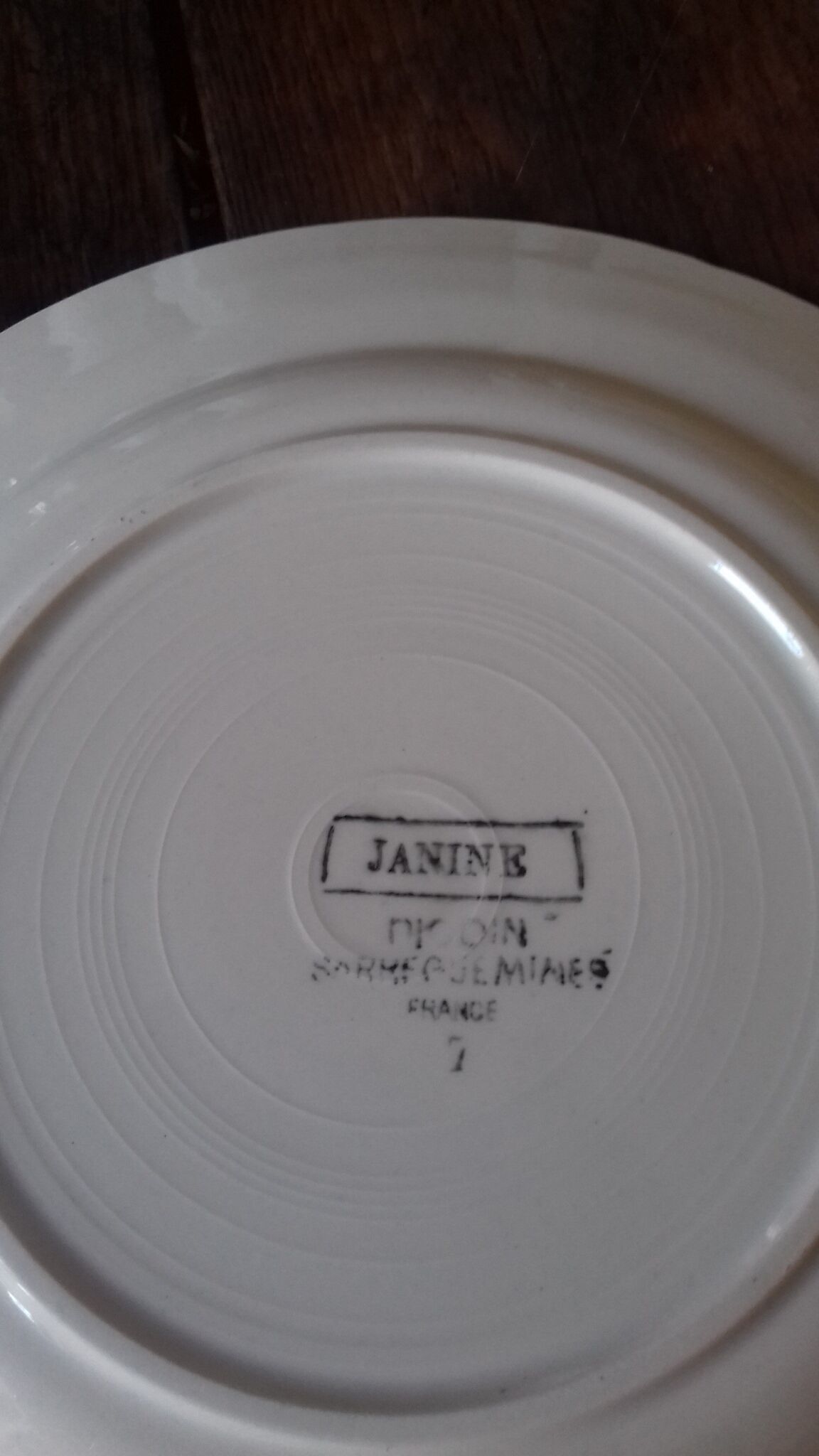 6 plates Digoin Sarreguemines Badonviller Marinette