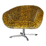 Vintage swivel shell armchair