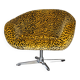 Vintage swivel shell armchair