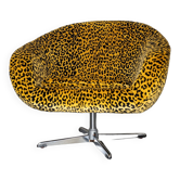 Vintage swivel shell armchair