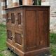 Storage unit, vintage icebox unit, wooden and zinc fridge unit, bar