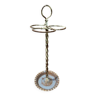 porte parapluie ancien brocante fer forgé 1930s