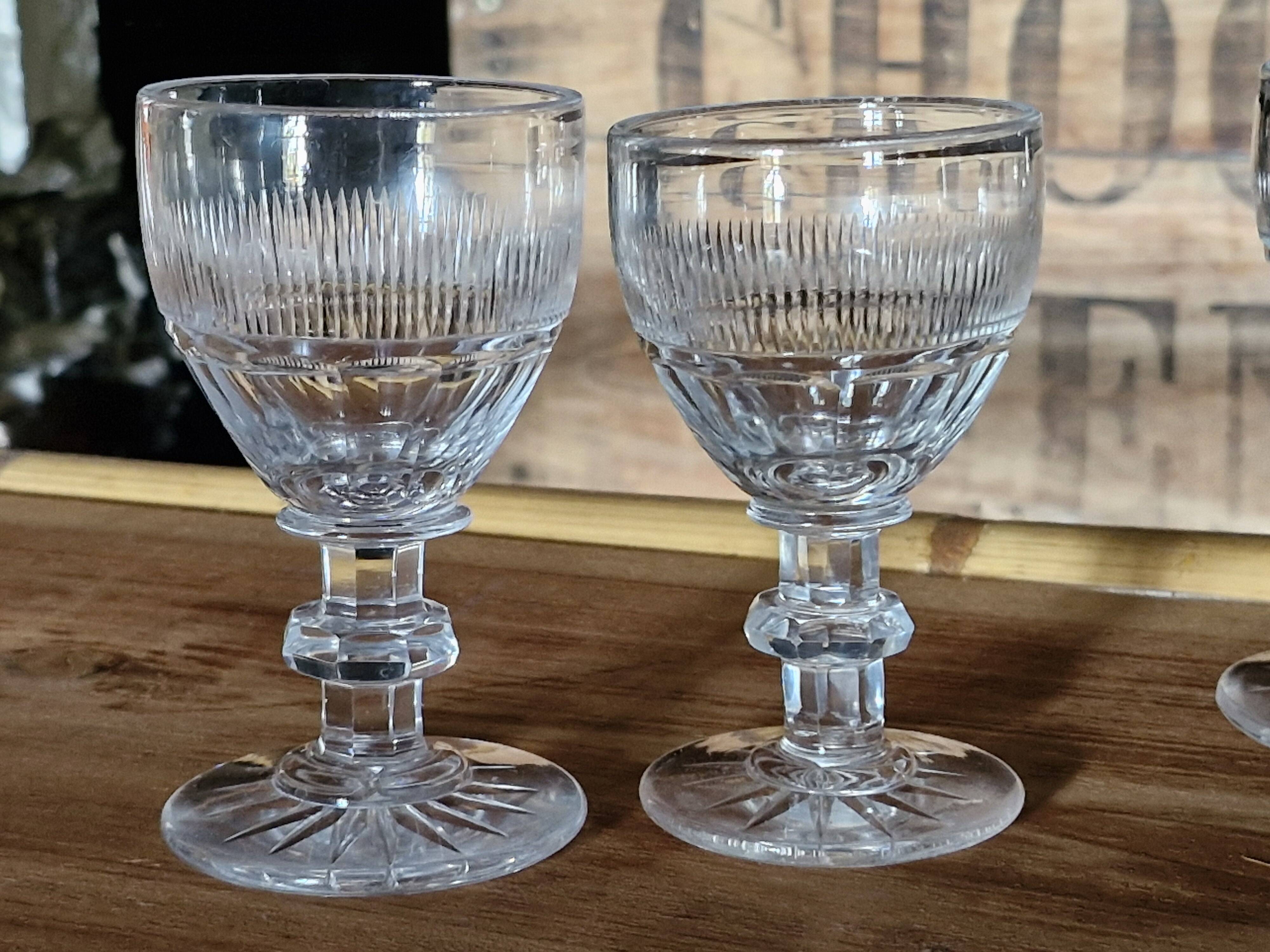 7 Verres à Vin Blanc/Porto Baccarat 1841