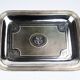 Small silver-plated metal tray with monogram — Christofle, Belle Époque
