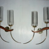 Pair of wall lamps years 50