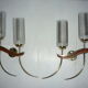Pair of wall lamps years 50