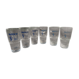 Lot de 6 verres Pastis 51