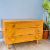 Vintage pine chest of drawers – 1970s minimalist design