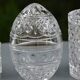 Ensemble de bonbonnières/boîtes en verre