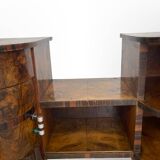 Italian art deco walnut console table, 1930s.