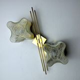 Sciolari house wall lamp, 2 fires Murano, Italy, 1970
