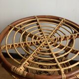 Rattan coffee table