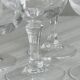 Set of 6 chiseled crystal liqueur glasses