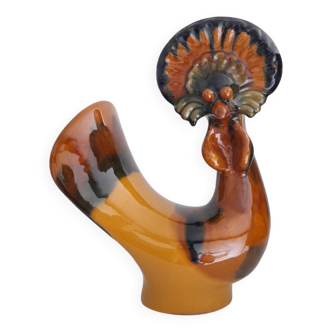 Grand coq en céramique années 70