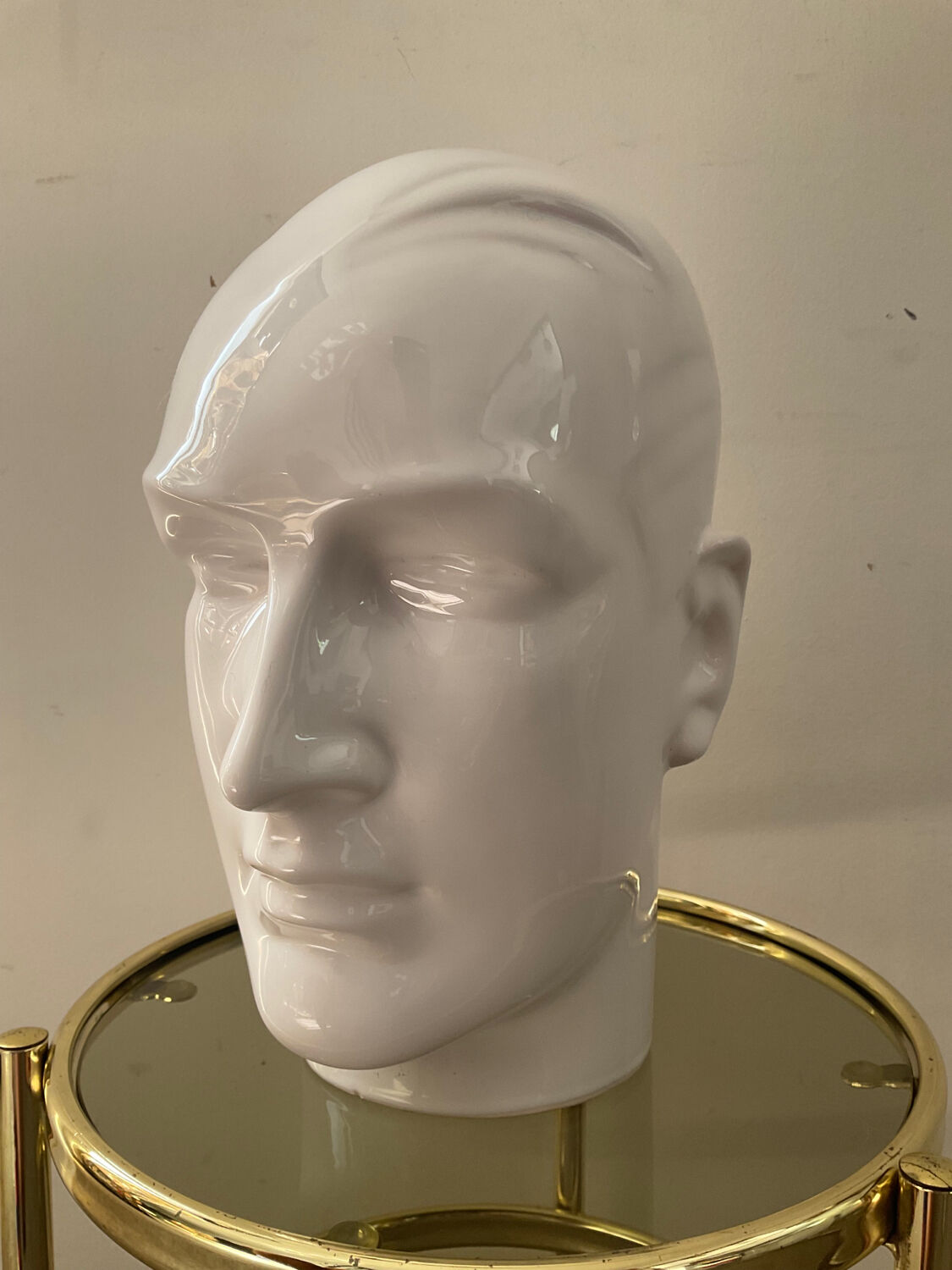 Vintage ceramic hat head