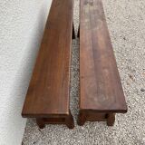 Pair of wooden benches
