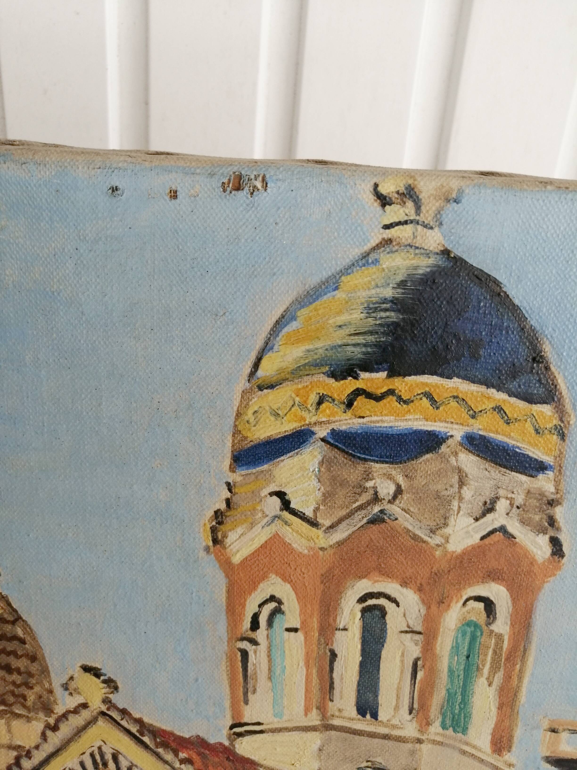 Old table 55 cm x 38 cm