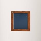 Scandinavian Mirror with light-blue leaded-glass frame