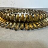 Mirror Sun round double sheets in wrought iron Italian 50'S