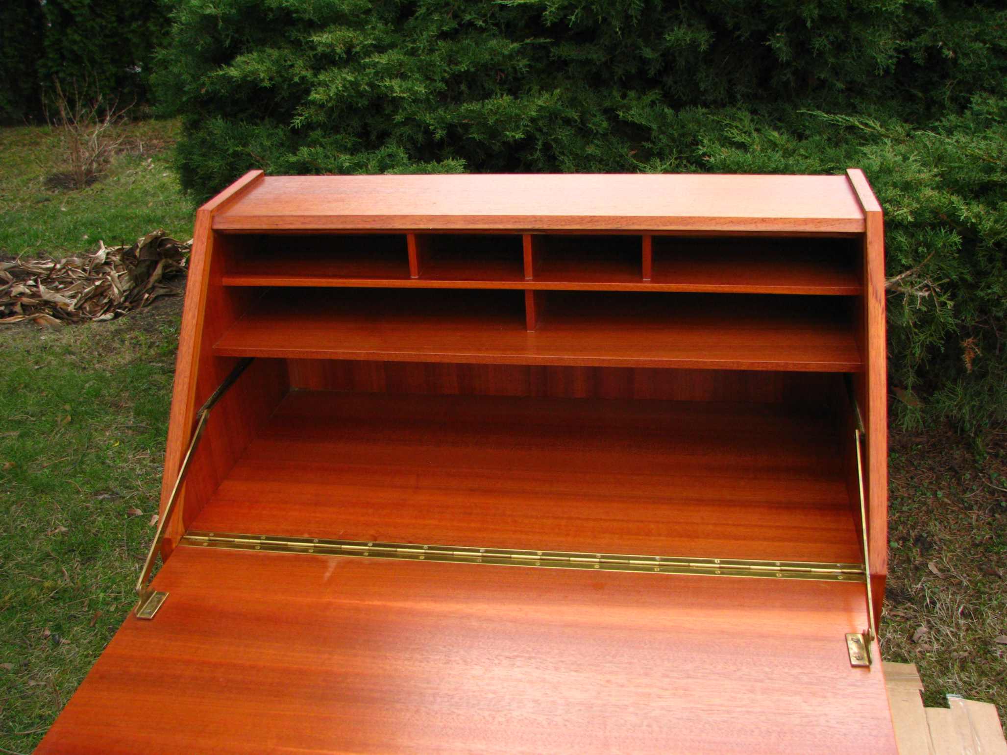 Secretaire with a key from the 1960s / 70s, Denmark, teak wood