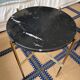 Nero Marquina marble coffee table Gubi