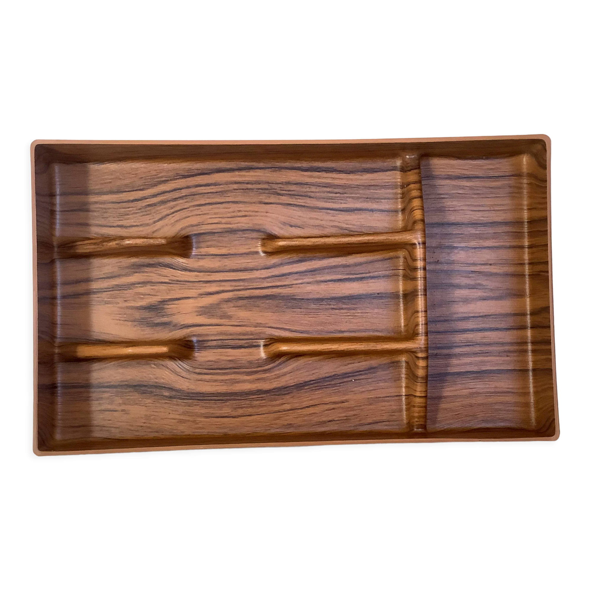 Cutlery range plastic imitation wood caloppia