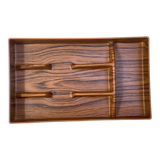 Cutlery range plastic imitation wood caloppia