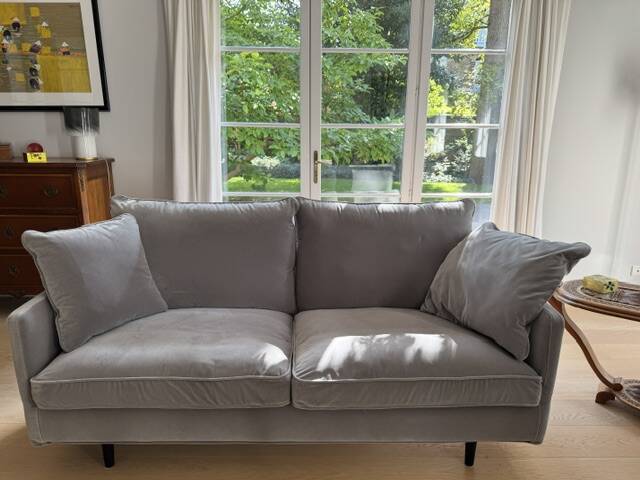 SITS Julia sofa pair – Dedar Silver velvet – excellent condition