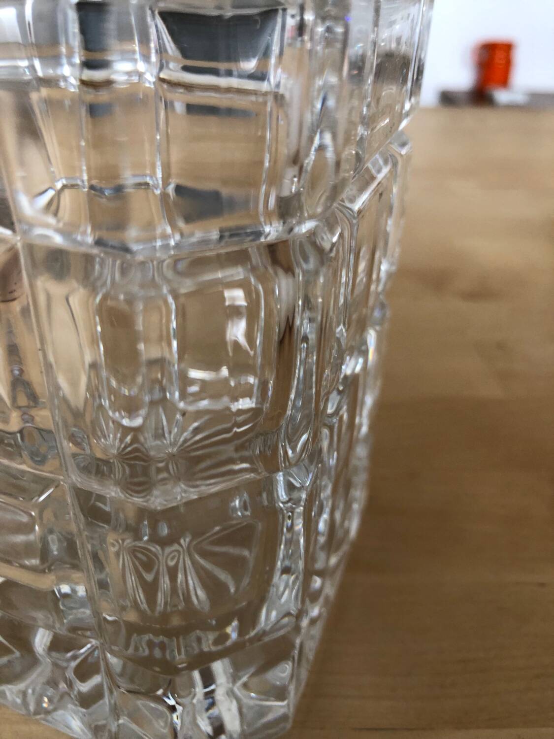 Bohemian crystal whiskey decanter from the 1950s